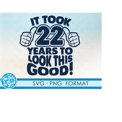 funny 22nd birthday svg png. turning 22 birthday svg cut files, 22 years old svg cut file for cricut. 22nd birthday png