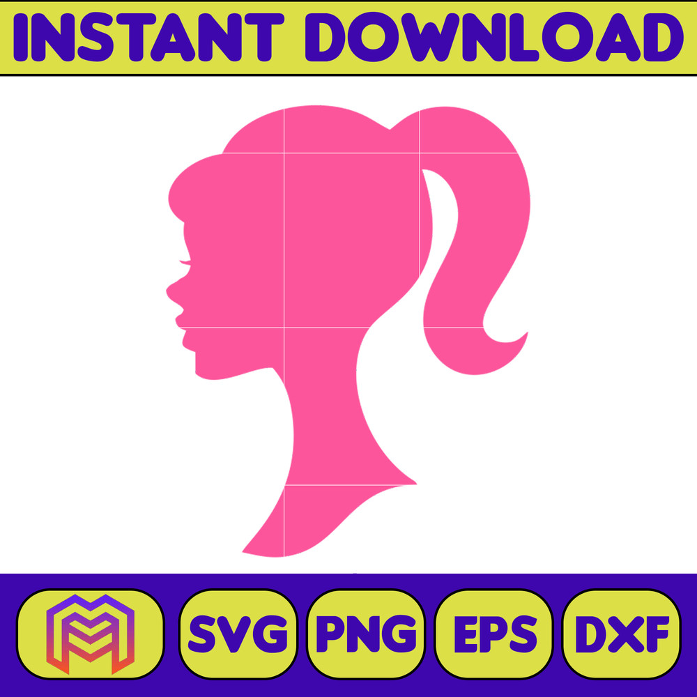 BarBie Doll Barbi Icons and Svg, Come On Let's Go Party Svg, Letters Cricut Files Digital Download SVG (2).jpg