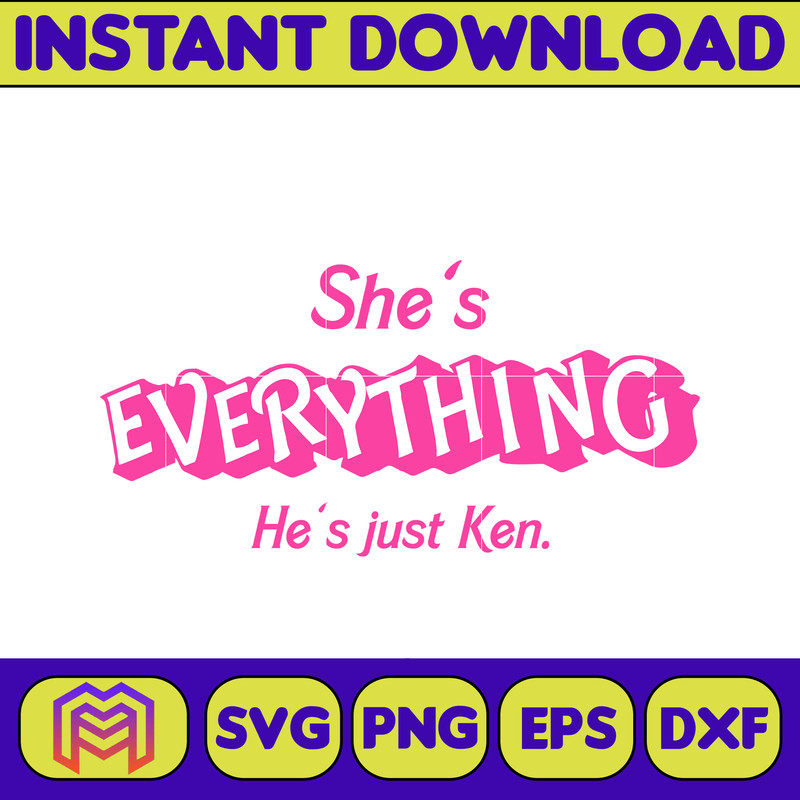 BarBie Doll Barbi Icons and Svg, Come On Let's Go Party Svg, Letters Cricut Files Digital Download SVG (24).jpg