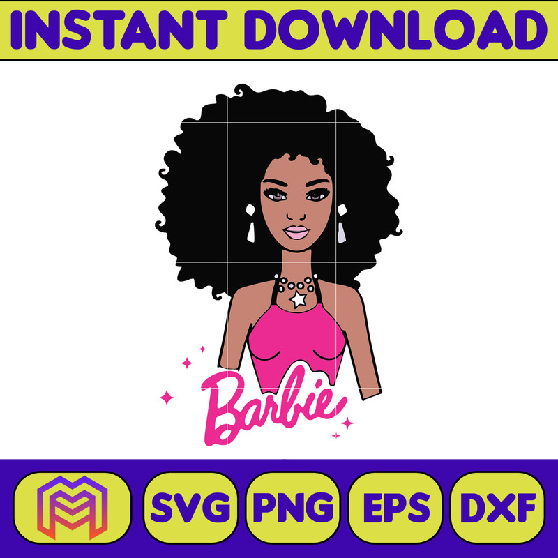 BarBie Doll Barbi Icons and Svg, Come On Let's Go Party Svg, Letters Cricut Files Digital Download SVG (32).jpg