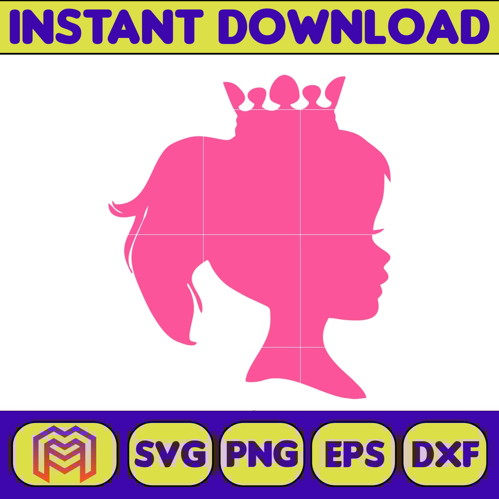 BarBie Doll Barbi Icons and Svg, Come On Let's Go Party Svg, Letters Cricut Files Digital Download SVG (8).jpg