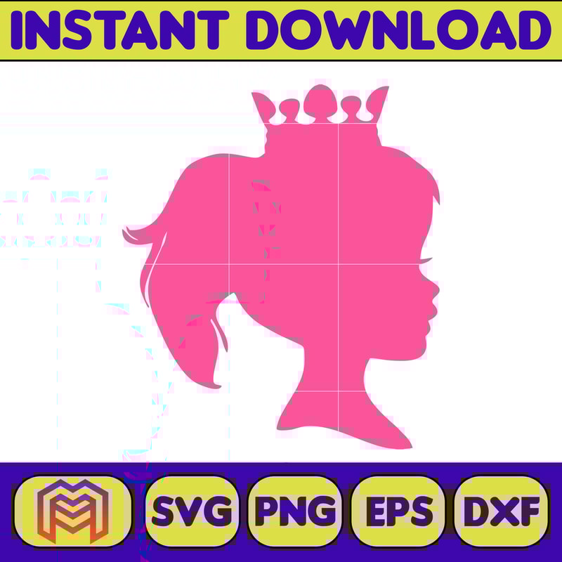 BarBie Doll Barbi Icons and Svg, Come On Let's Go Party Svg, Letters Cricut Files Digital Download SVG (8).jpg