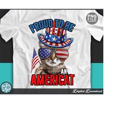 4th of july png, july 4th png sublimation, cat independence day png, 4th of july sublimation, 4th of july cat files for