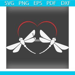 vintage heart dragonfly valentines day svg,valentine svg, dragonfly svg,vintage svg