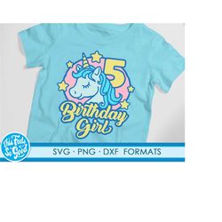 unicorn 5th birthday svg png. unicorn svg files for cricut. unicorn svg png, dxf, 5 year old unicorn birthday gift
