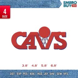 cavs / sport design/ embroidery pattern/ design pes dst vp3  format