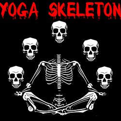 skeleton yoga 1png files digital download sublimation