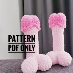 Crochet plushie penis  pattern, Funny crochet  pattern, Amigurumi pattern pdf, penis Pdf photo tutorial,