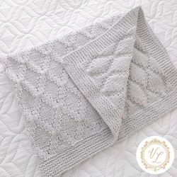 Blanket Knitting Pattern | Step-by-Step Knitting Pattern | Baby Blanket Pattern for Beginner | V27