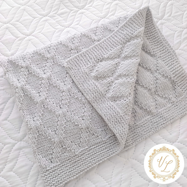 PDF Knitting Pattern Baby Blanket, Blanket Pattern Pdf.jpg
