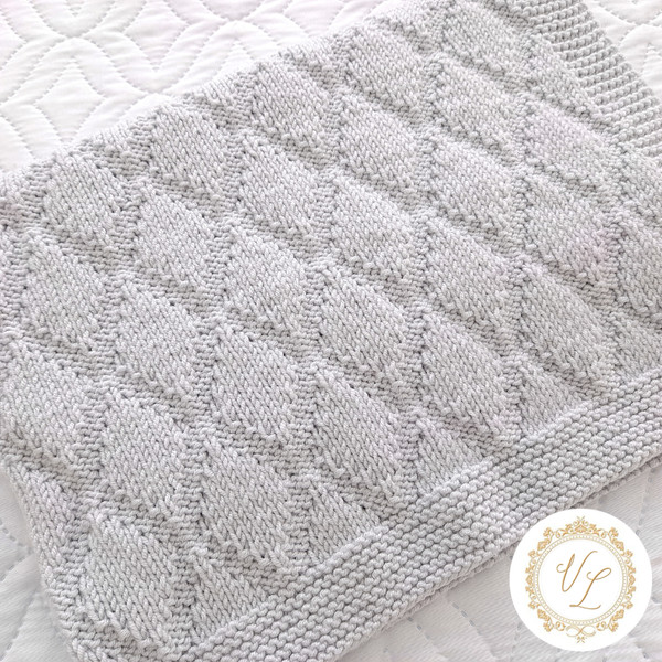 PDF Knitting Pattern Baby Blanket, Newborn Blanket Pattern, Pattern for Beginner.jpg