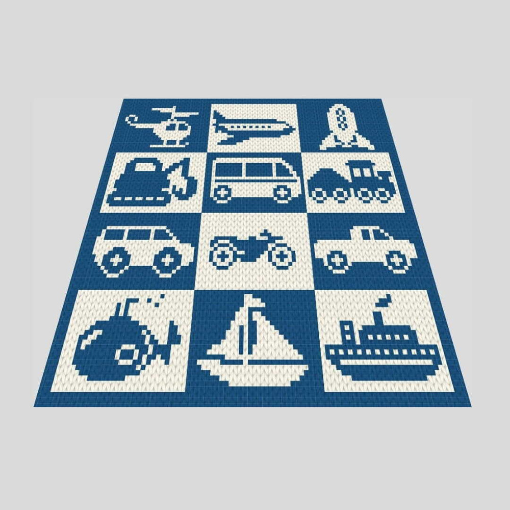 loop-yarn-finger-knitted-vehicles-blanket-2