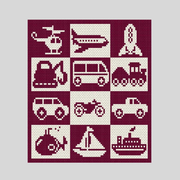 loop-yarn-finger-knitted-vehicles-blanket-4