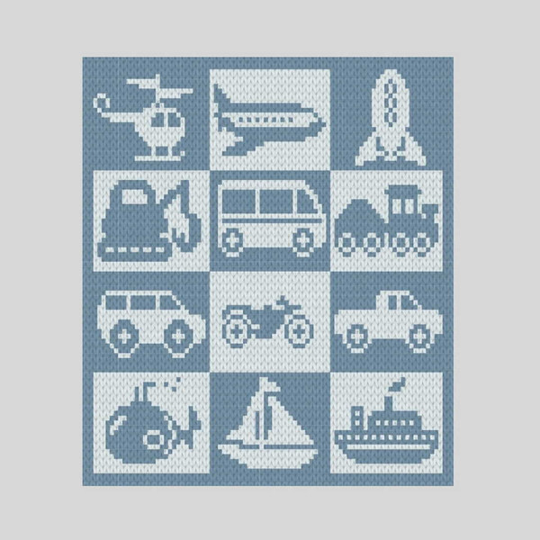 loop-yarn-finger-knitted-vehicles-blanket-5