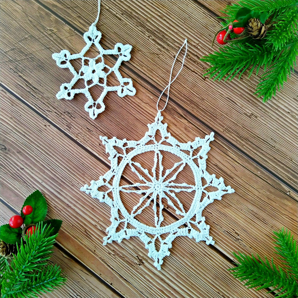 crochet snowflake ornament patternjpg