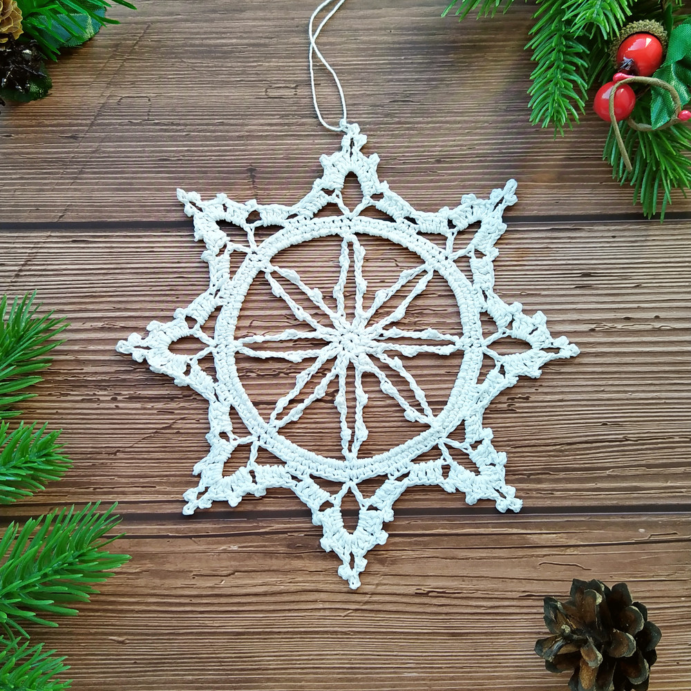 crochet snowflake ornament patternjpg