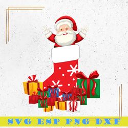 santa claus svg, christmas gif svg, merry christmas svg, happy new year svg