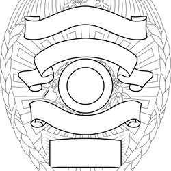 blank badge outline black and white vector svg jpg dxf eps png file 13