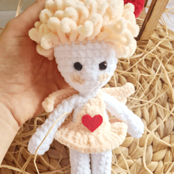 Crochet angel doll, Christmas angel, Angel doll crochet, Baptism toy, Baptism gift girl catholic, Angel toy, Angel stuff