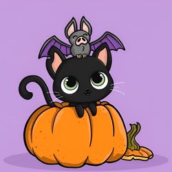 halloween cat pumpkin svg, pumpkin svg, cute cat halloween, happy halloween, spooky kingdom svg