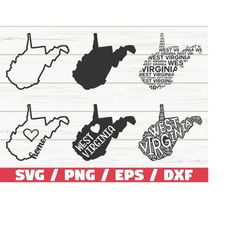 west virginia state svg / cut file / cricut / clip art / commercial use / silhouette / west virginia svg / west virginia