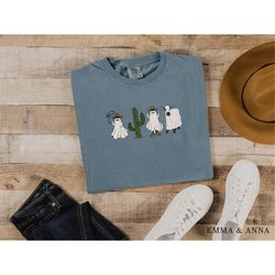western ghost shirt, comfort colors halloween shirt, ghost cow, boo haw, fall shirt women, halloween crewneck, ghost shi