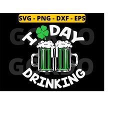 i love day drinking svg, st patricks day funny svg for beer lovers , st patrick's day drinking svg png dxf eps