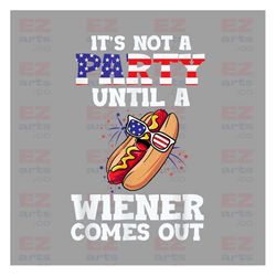 it's not the 4th of july until my wiener comes out png, funny hot dog bbq png, party in the usa png, party in the usa pn