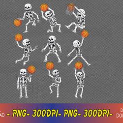 Halloween Basketball Skeletons Dunking Dribble Svg, Eps, Png, Dxf, Digital Download