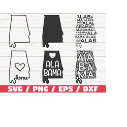 alabama state svg / cut file / cricut / clip art / commercial use / silhouette / alabama svg / alabama home svg / alabam