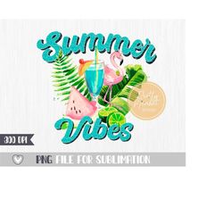 summer vibes png, summer sublimation, beach png, t-shirt design
