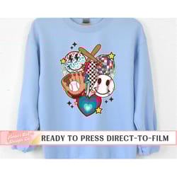 baseball collage dtf transfers, ready to press, t-shirt transfers, heat transfer, direct to film, sports transfers, ligh