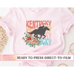 kentucky derby dtf transfers, ready to press, t-shirt transfers, heat transfer, direct to film, ky, churchill downs, hor