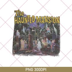 vintage disneyland haunted mansion png, the haunted mansion png, mickey halloween png, retro halloween png, disney png