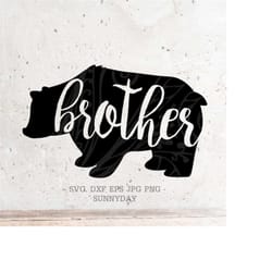 brother bear svg,big bro svg,dxf,png instant download, bear svg,bear family svg,silhouette print vinyl cricut cutting sv