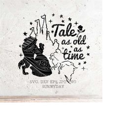 tale as old as time svg,princess svg,beauty and the beast svg file dxf silhouette print vinyl cricut cutting digital dow
