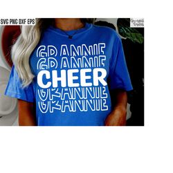 Cheer Grannie Svg | Cheerleading Shirt Pngs | Cheer Family | Cheer Grandma Svgs | Cheerleader Tshirt | Cheer Squad Svg |