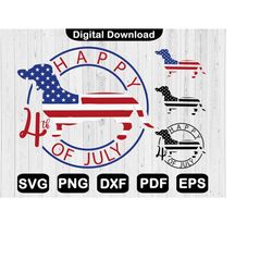 Independence Day Dachshund Svg, Happy 4th Of July Dachshund Svg, American Dachshund Svg, Patriotic Dacshund Svg, Cricut