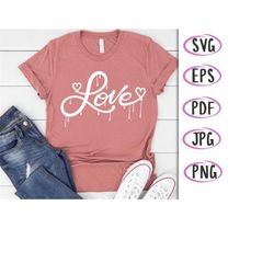 dripping love heart svg png, hand drawn love heart svg, valentine day svg png, valentine's day, cricut cut files png for