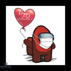 happy valentine svg, valentine svg, among us svg, valentine 2021 svg, quarantined valentine 2021 svg, face mask svg, amo
