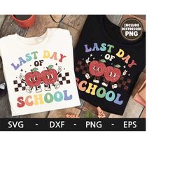 last day of school svg, school graduation, last day of school shirt, teacher, summer, retro character, dxf, png, eps, sv