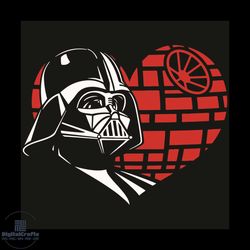 darth vader heart svg, valentine svg,darth vader svg, heart svg, red heart svg, love svg, love gifts svg, darth vader lo