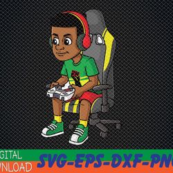 juneteenth gamer funny boys kids teens gaming svg, eps, png, dxf, digital download