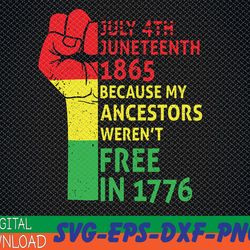 womens juneteenth my ancestors black african pride freedom fist svg, eps, png, dxf, digital download