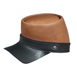 american forage leather kepi hat