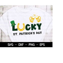lucky, lucky st. patricks day, st patrick's svg, happy st patrick's day svg, svg cutting file, saint patricks day, svg f