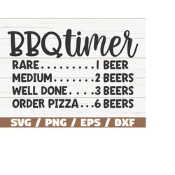 bbq timer svg / cut file / cricut / commercial use / instant download / silhouette / barbecue svg / barbecue apron