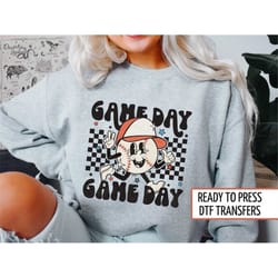 baseball game day dtf transfers, ready to press, t-shirt transfers, heat transfer, direct to film, sports transfers