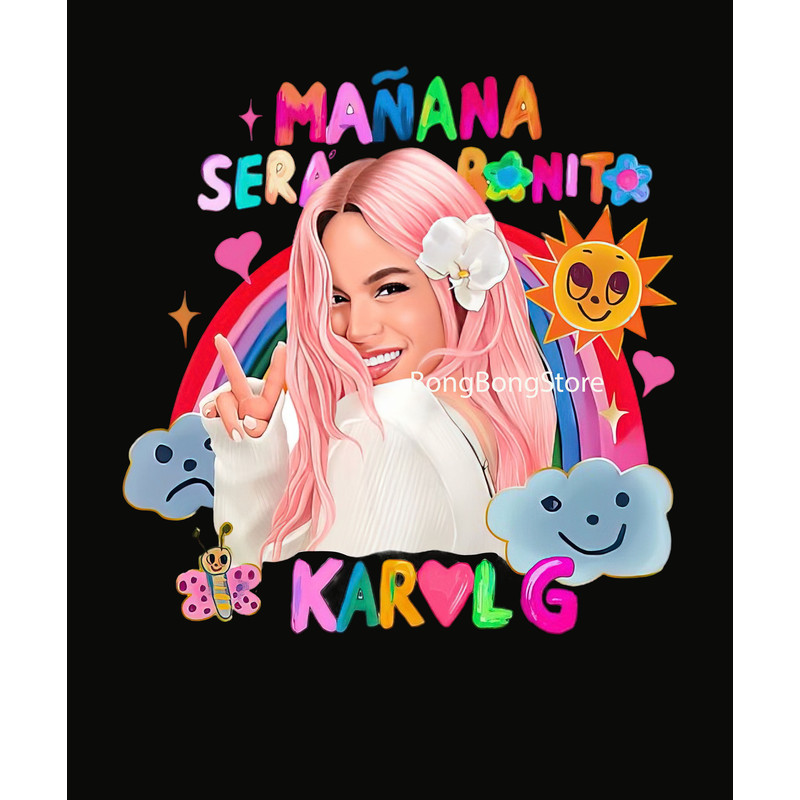 Karol G pink hair , karol G mientras me curo del cora , Karol g manana sera bonito png, Karol g png file.jpg