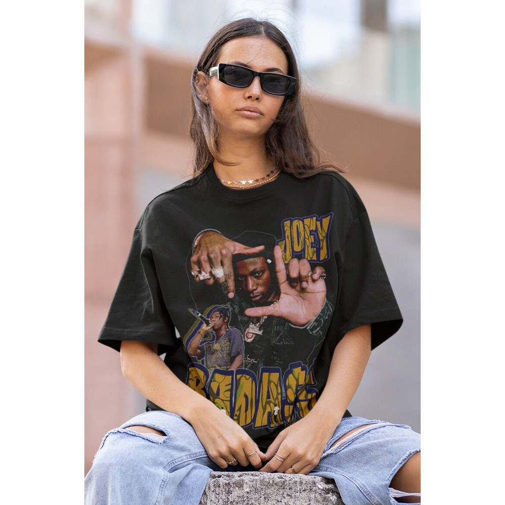 JOEY BADASS Hiphop TShirt  Joey Badass Sweatshirt Vintage  Joey Badass Hip hop RnB Rapper Soul  Joey Badass American Rapper Shirt - 1.jpg
